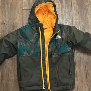 The North Face Orange Puffer Jacket